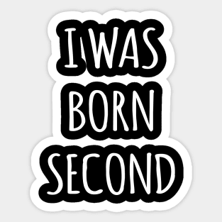 SECOND CHILD SIBLINGS  MATCH Sticker